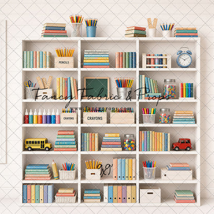 Pastel Classroom Bookshelf - With Sweep Option