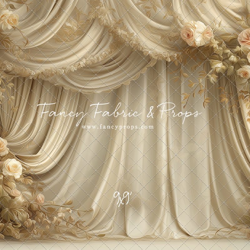 Petals & Silk In Ivory - With Sweep Option