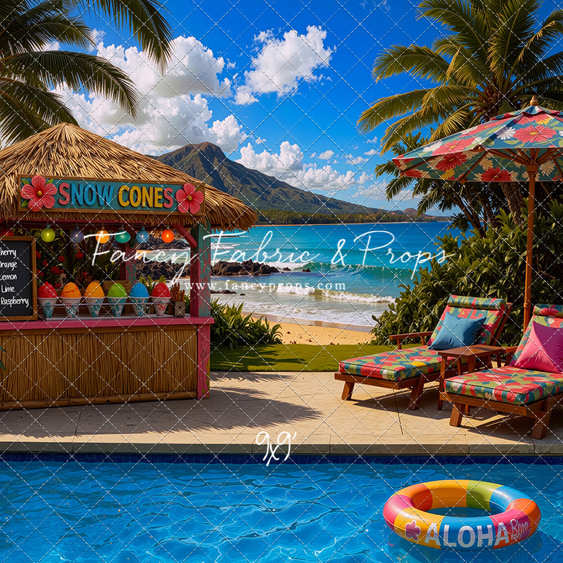 Poolside Snowcones - With Sweep Option