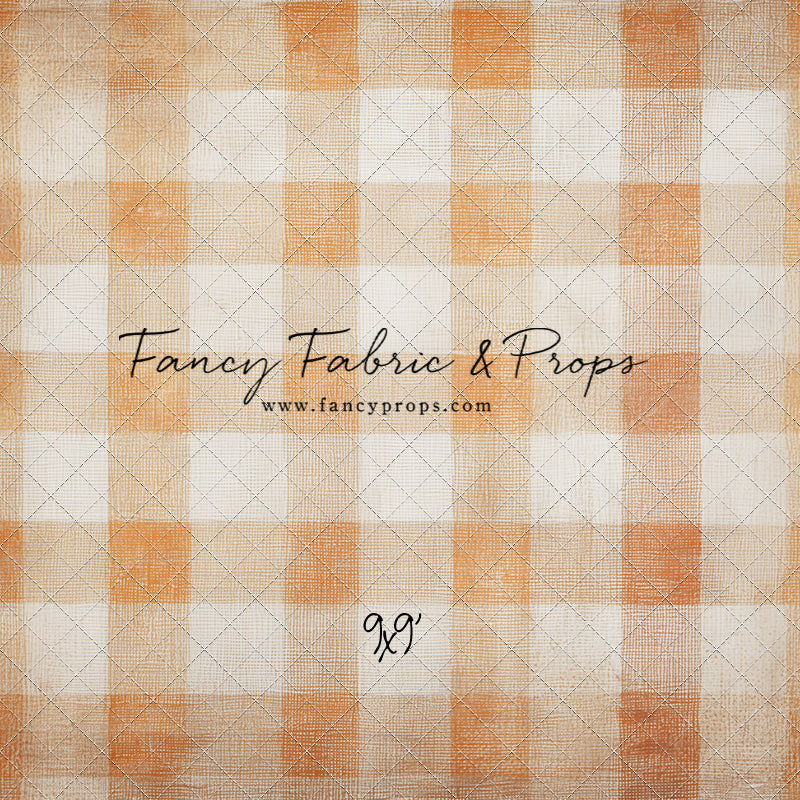 Pumpkin Patch Plaid - With Sweep Option