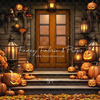 Pumpkin Porch -  Rust Door - With Sweep Option