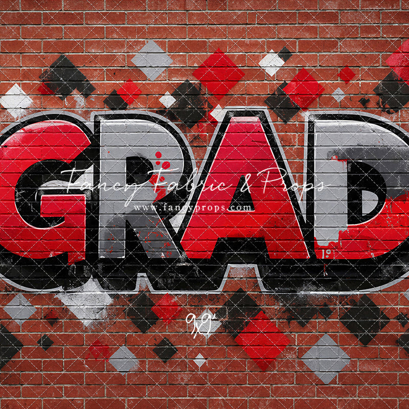 Red, Black & Gray Grad - With Sweep Option