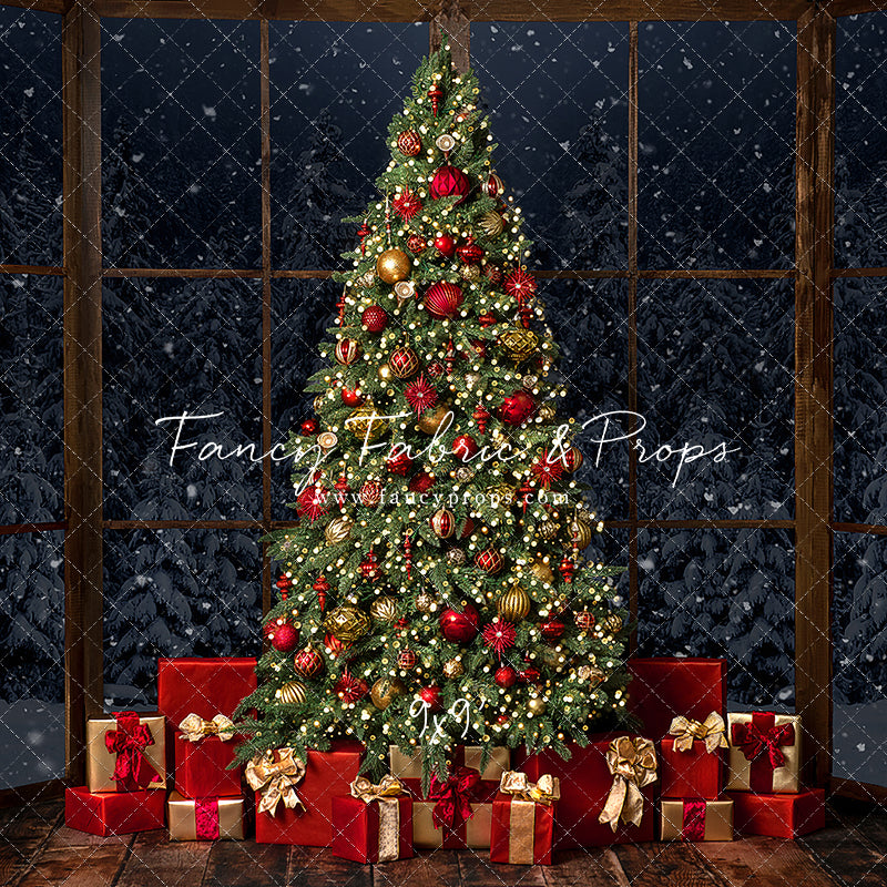 Red & Gold Bay Window