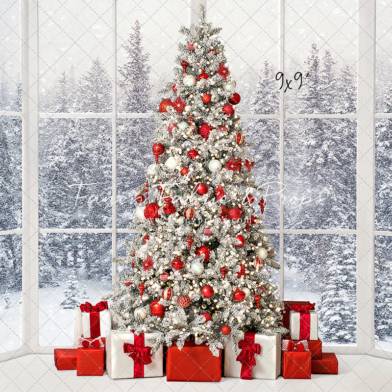 Red & White Winter Evergreens