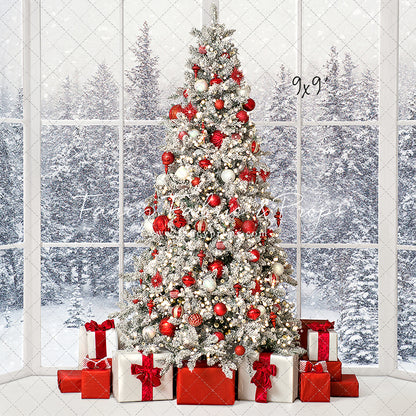 Red & White Winter Evergreens