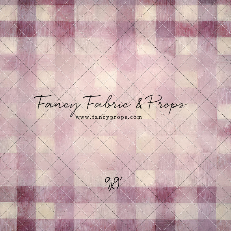 Rose Quartz Plaid - With Sweep Option