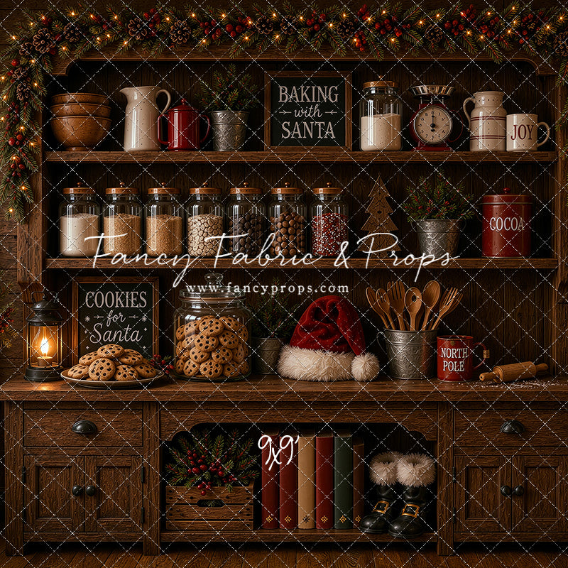 Santa's Cookie Cupboard - With Sweep Option