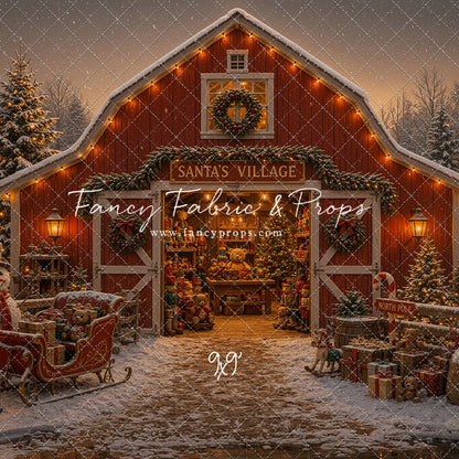Santa's Village Barn - with Sweep Option