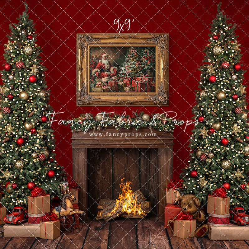 Santa's Fireside Mantle