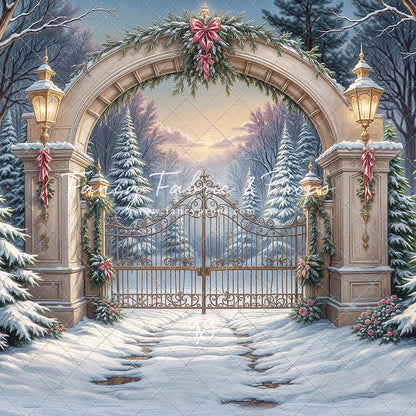 Snowfall At The Estate - with Sweep Option