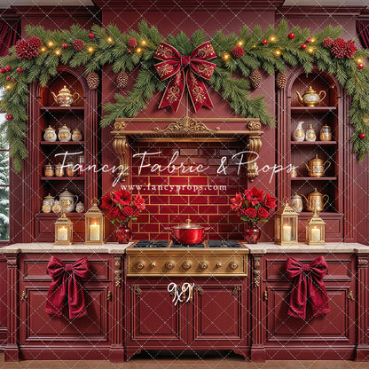 Sophisticated Scarlet Kitchen - With Sweep Option