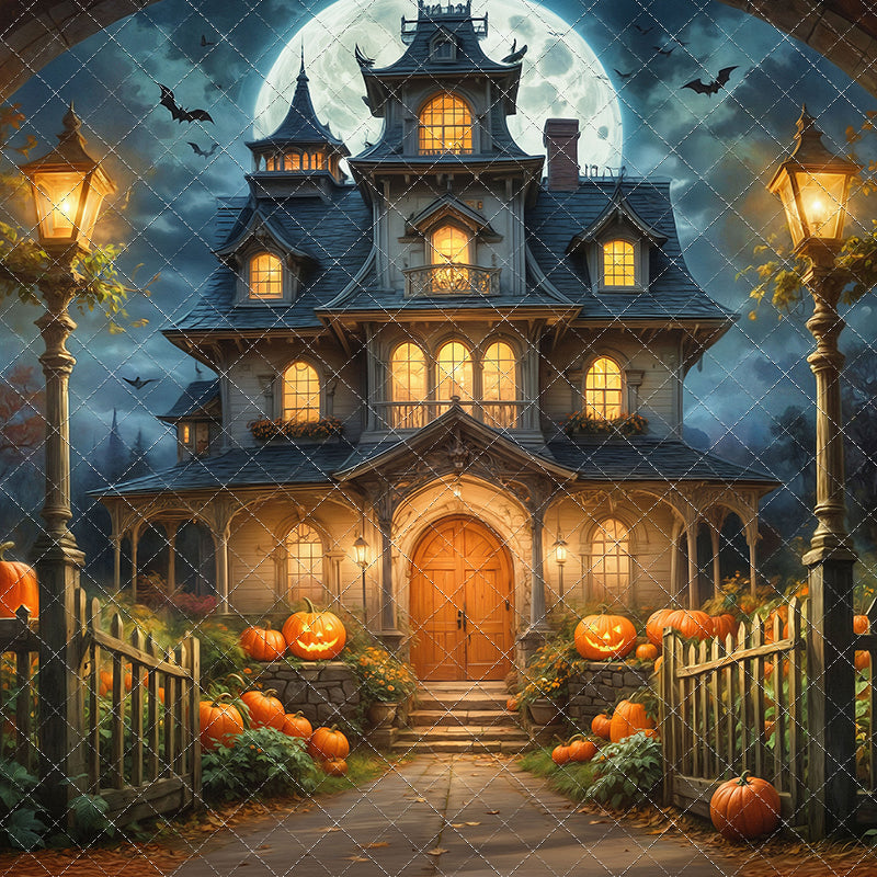 Spooky Pumpkin Pathway - With Sweep Option