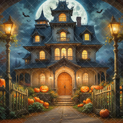 Spooky Pumpkin Pathway - With Sweep Option