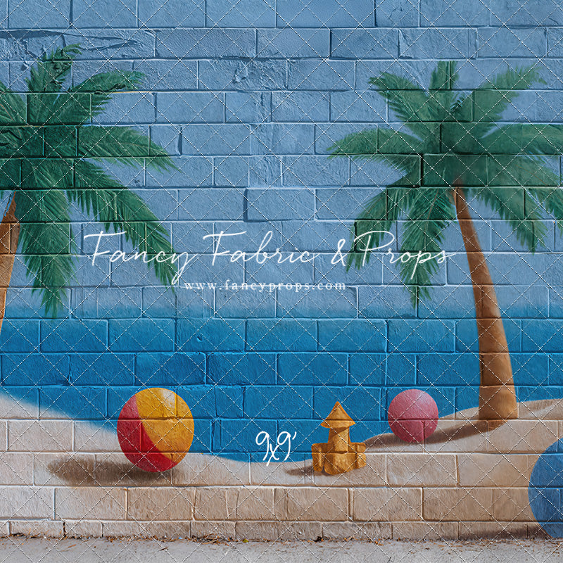 Sunny Shores Mural - With Sweep Option