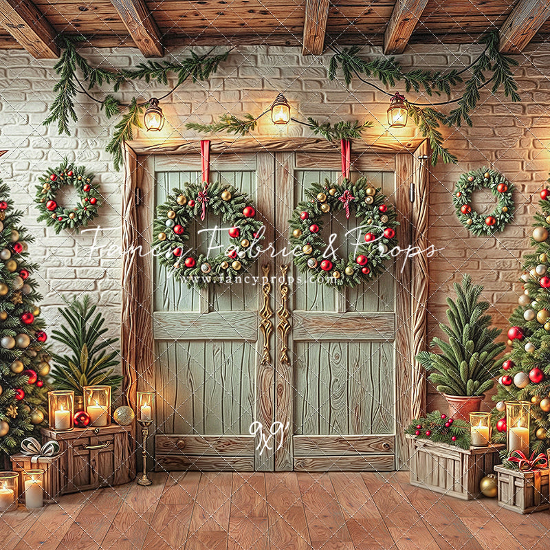 The Christmas Cabin Porch - with Sweep Option