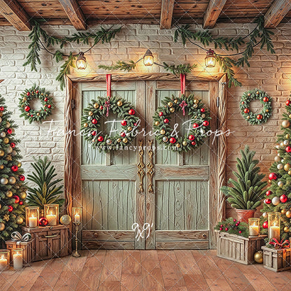 The Christmas Cabin Porch - with Sweep Option