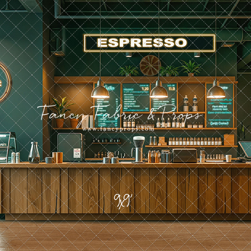 The Coffee Spot - Wood Floor Version - With Sweep Option