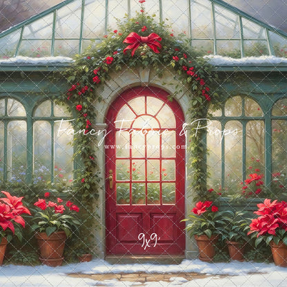 Whimsical Winter Greenhouse - With Sweep Option