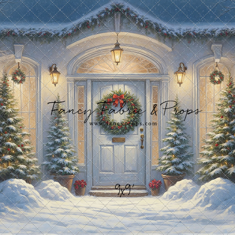 White Christmas Welcome - With Sweep Option