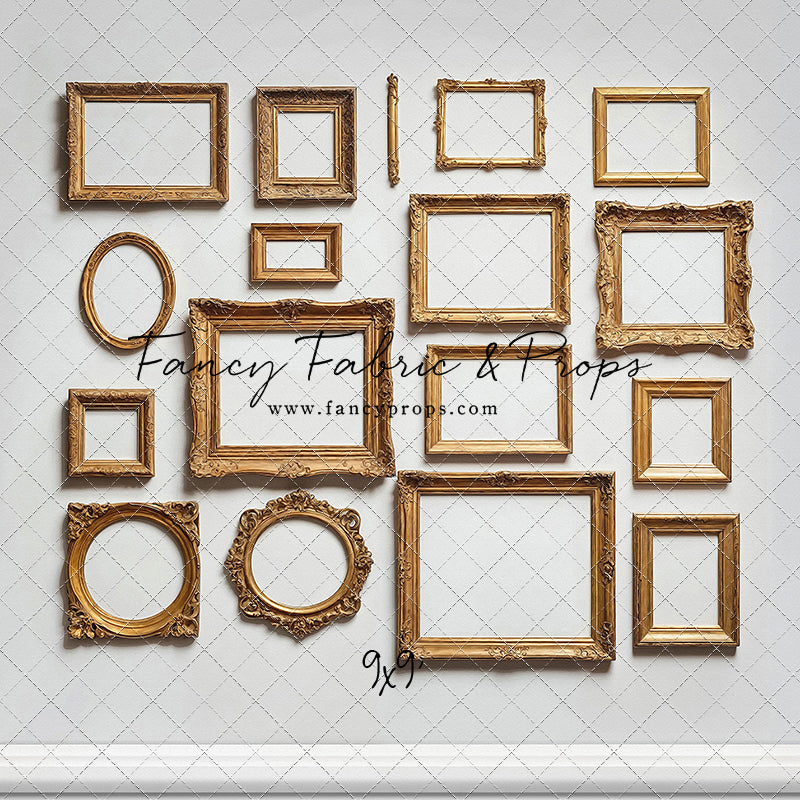 White Frame Wall - White Floor - With Sweep Option