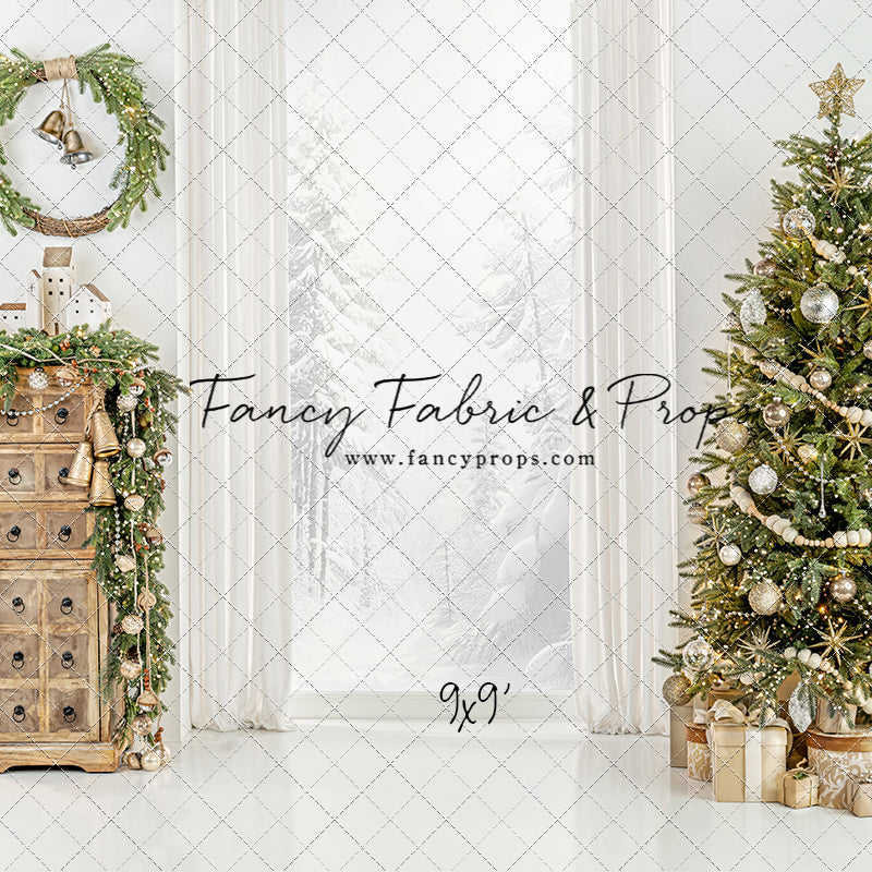 White Frost Christmas Window