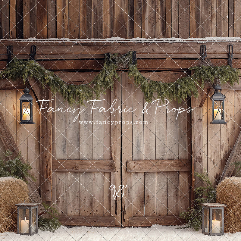 Winter Barn Entry - with Sweep Option