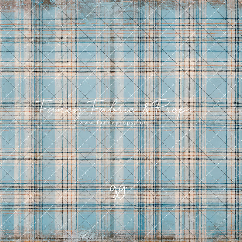 Winter Sky Gingham - With Sweep Option