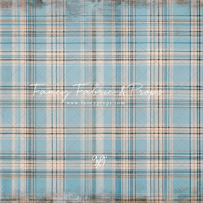 Winter Sky Gingham - With Sweep Option