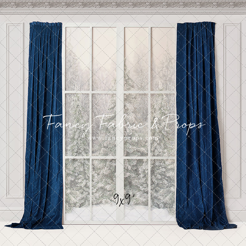 Winter Window Blue