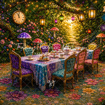 Blooming Garden Tea Party - With Sweep Option