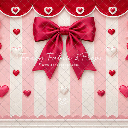Bow Tied Valentine Wall - With Sweep Option