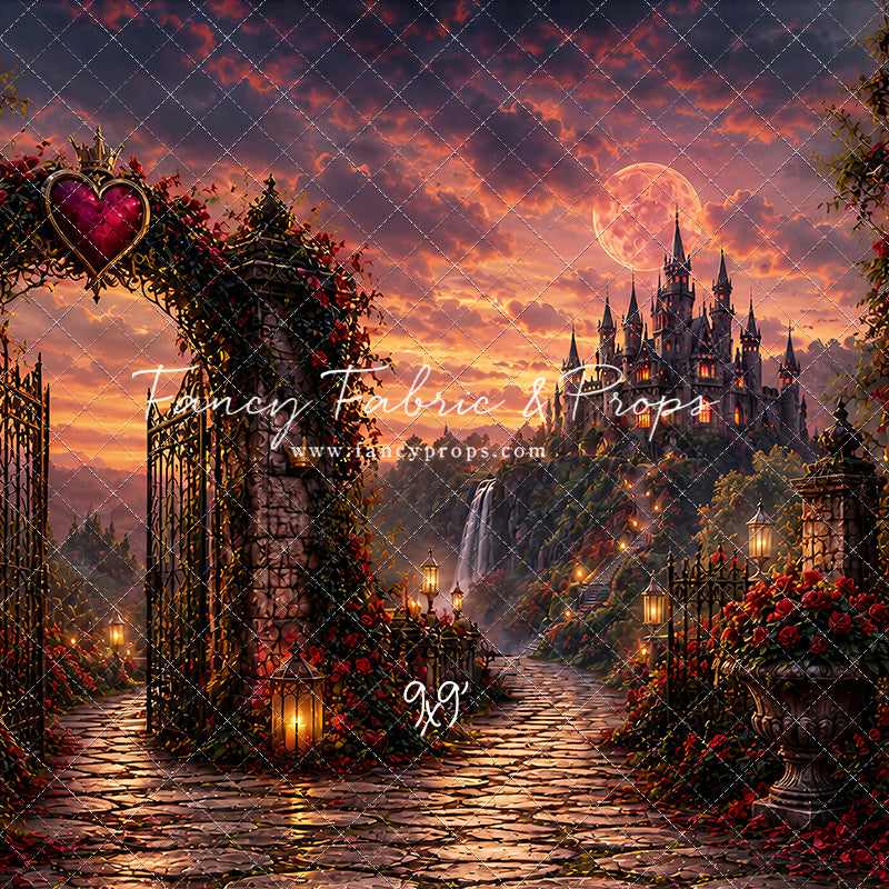 Crimson Moonlit Castle - With Sweep Option