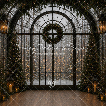 Evening Christmas Window - with Sweep Option
