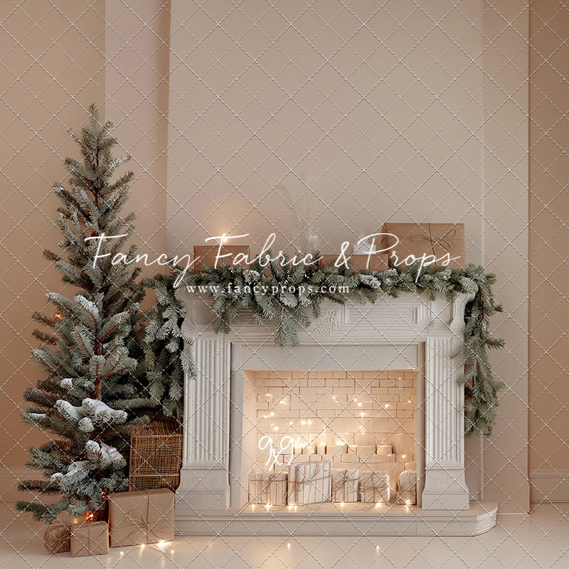 Evergreen & Ivory Mantle - With Sweep Option
