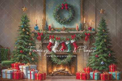 Antique Holiday Mantle - with Sweep Option