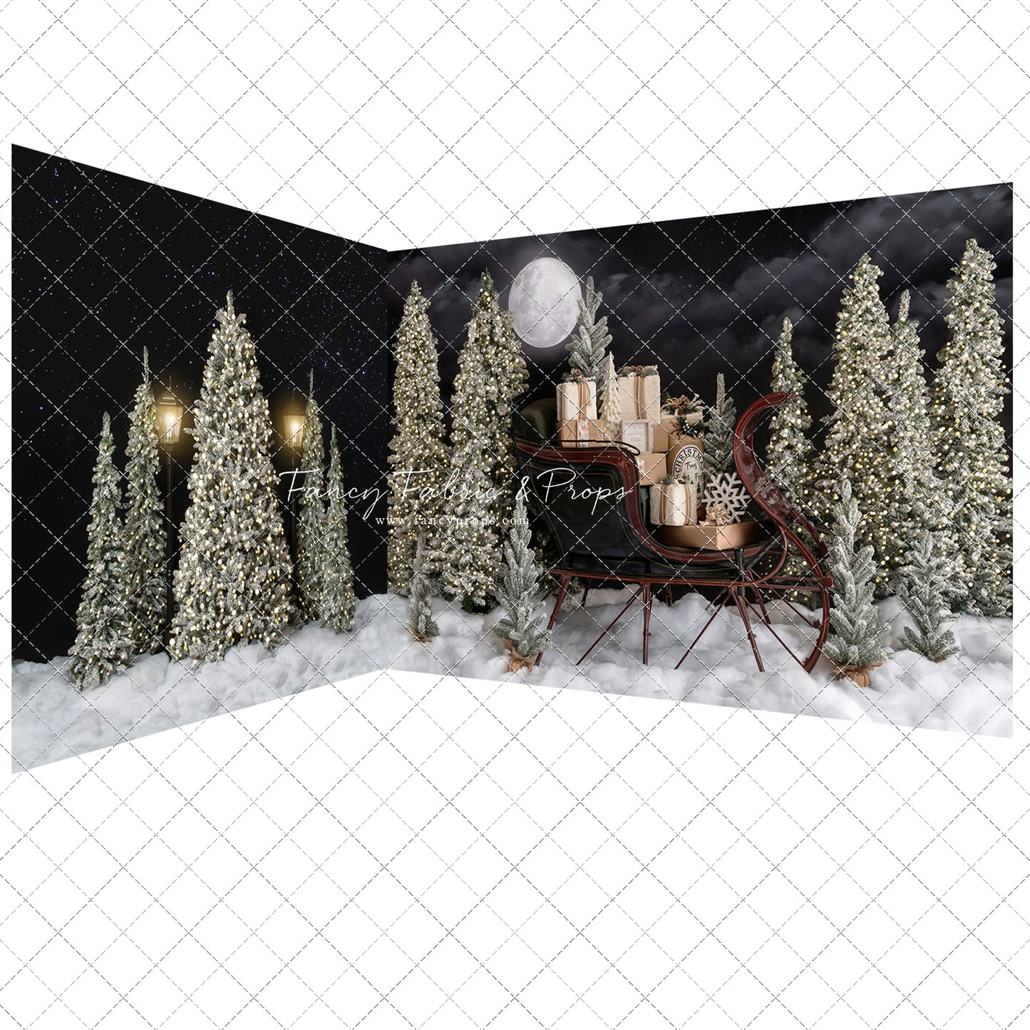 Antique Sleigh 2pc Mini Room