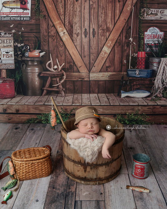 Eat Sleep Fish 60x50" - Littles Collection