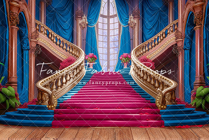 Ballroom Royal Staircase - Blue - With Sweep Option