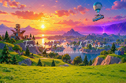 Battle Bus Sunset - With Sweep Option