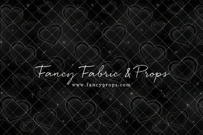Black Puffy Hearts - With Sweep Option