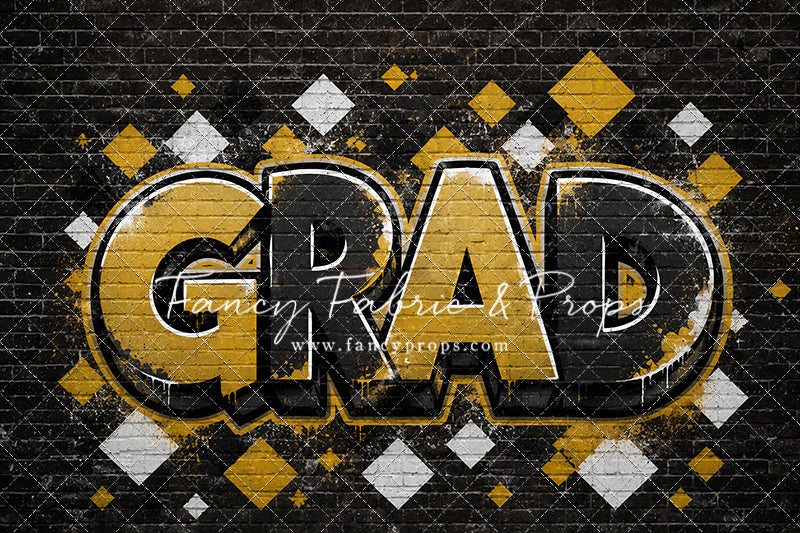 Black & Gold Grad - With Sweep Option