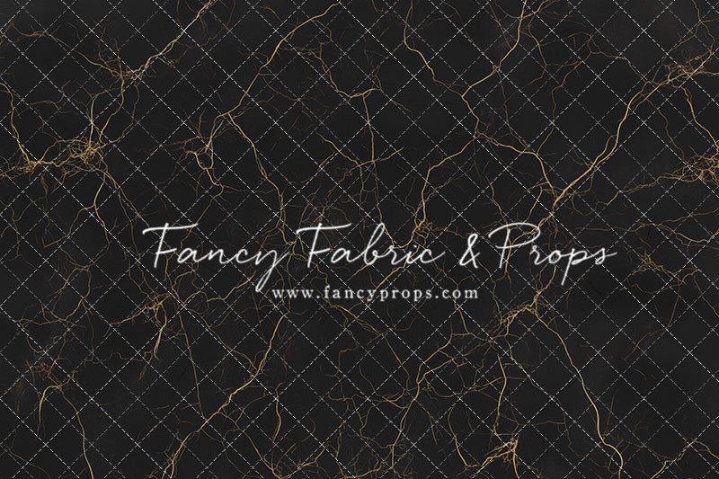 Black & Gold Marble Mat Floor