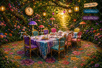 Blooming Garden Tea Party - With Sweep Option