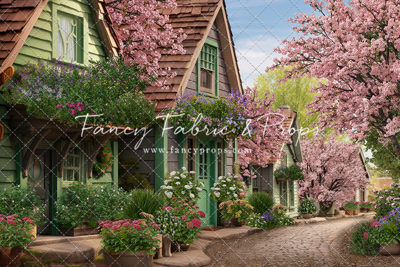 Blossoming Spring Country Road - With Sweep Option