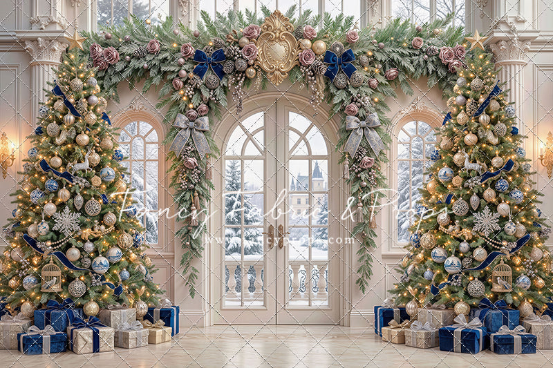 Blue Christmas Foyer - with Sweep Option