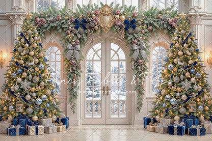 Blue Christmas Foyer - with Sweep Option