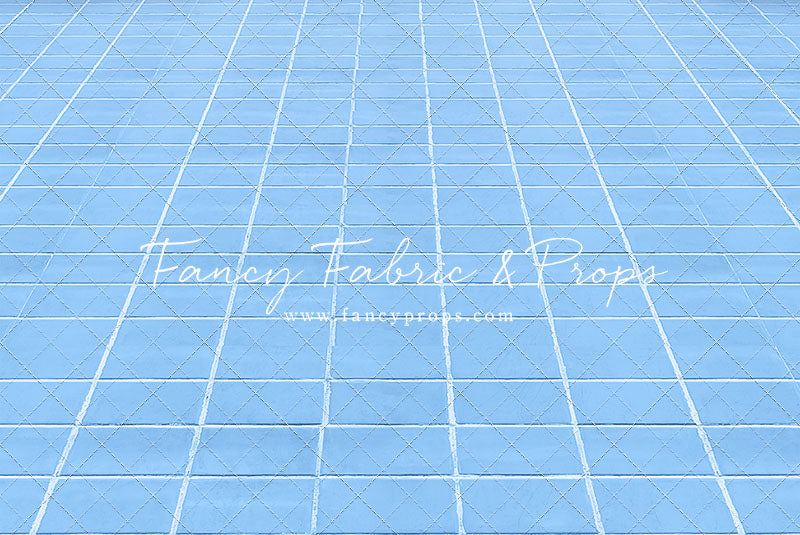 Blue Tile Mat Floor