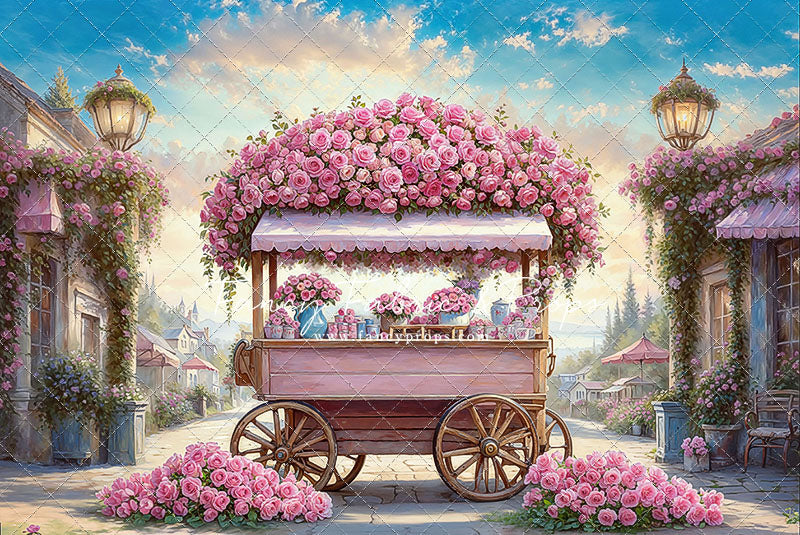 Blushing Bloom Cart - With Sweep Option