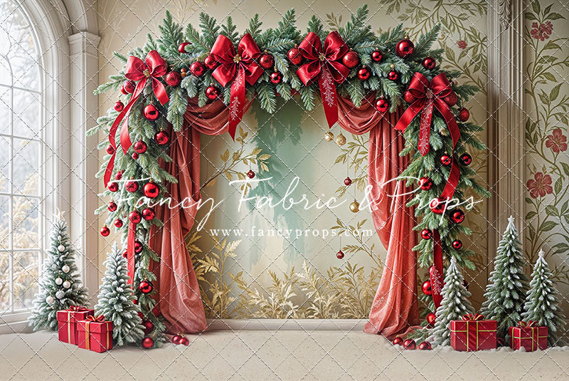 Bowtied Vintage Christmas - with Sweep Option