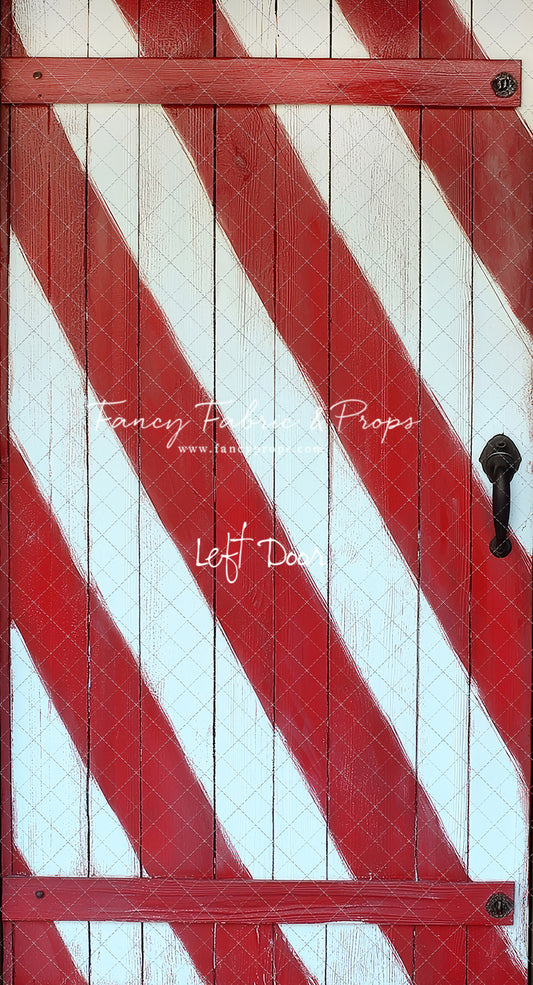 Candy Cane Barn Door - Slimline Drop For OG Fancy Lite System - Slimline Panels